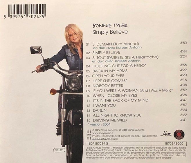 CD: Bonnie Tyler - Simply believe – Usato da Grüningen venduto da azulverde 1