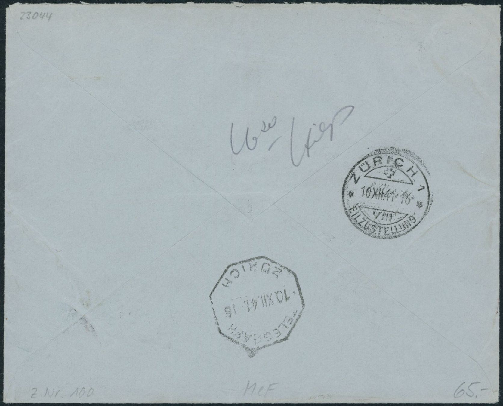 Alle Briefmarken: 1941 - Pro Juventute - Express Brief - MeF – Gebraucht aus Schindellegi von leecollect 1