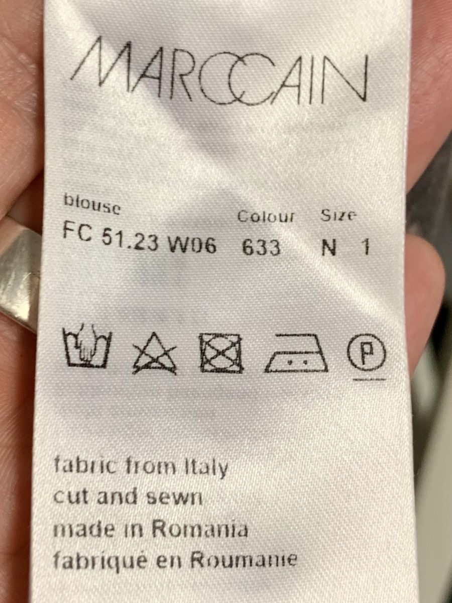 Marc Cain Camicette: Marc Cain Seide Bluse top. Leo. S – Usato da Unterseen venduto da jpowers1971 3