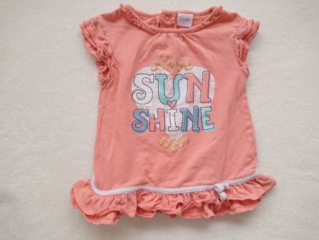 Baby Girl T-Shirt Smile Gr. 80 100% Baumwolle - Sunshine
