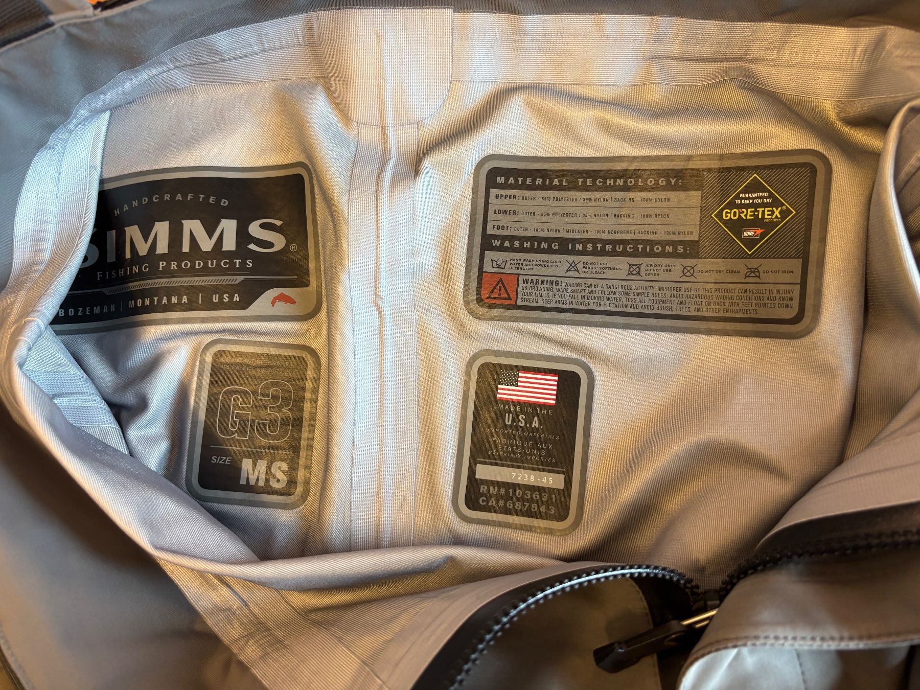 Simms Pantaloni: Wathose Simms 3 G MS – Usato da Hurden venduto da vigi01 1