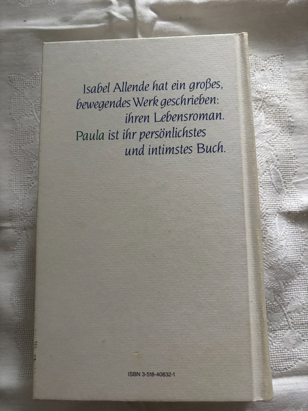 Livres: Paula Suhrkamp - Isabel Allende – D'occasion à Interlaken par Poeschtli 1