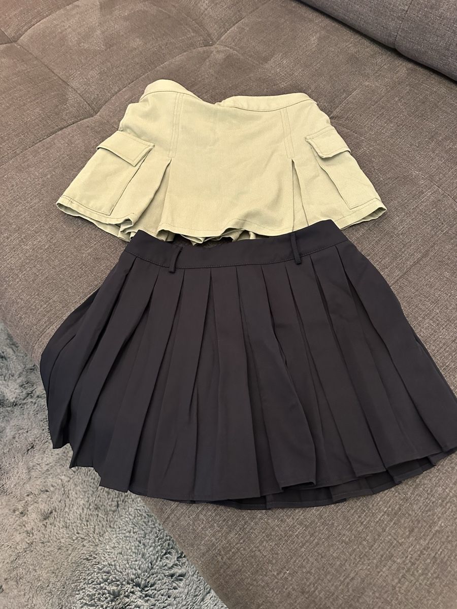 Röcke: Rock-Set: Sommerröcke, Mini, Gr. S, Khaki & Navy, – Gebraucht aus Schöfflisdorf von Katrins02 2