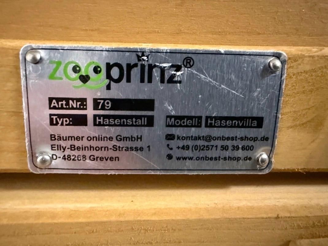 Gabbie, trasporto & Sicurezza: Hasenstall von Zooprinz, Modell: Hasenvilla – Nuovo (secondo la descrizione) da Aarau venduto da fel_c29r 7