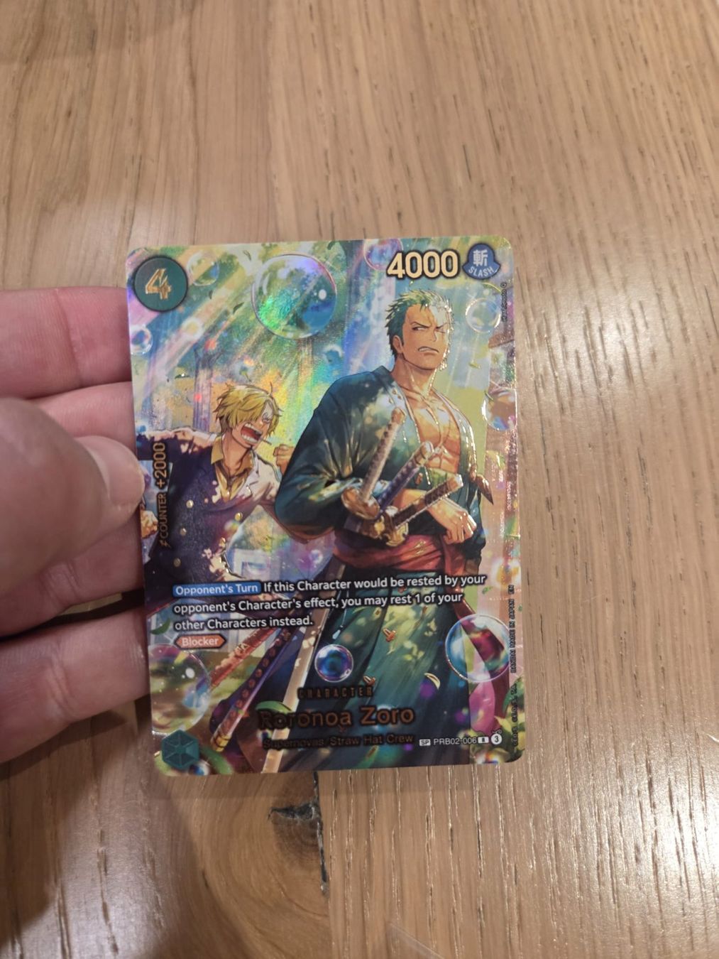 Bandai Carte collezionabili: Roronoa Zoro PRB02-006 – Nuovo (secondo la descrizione) da Trachslau venduto da TrewSkuula2