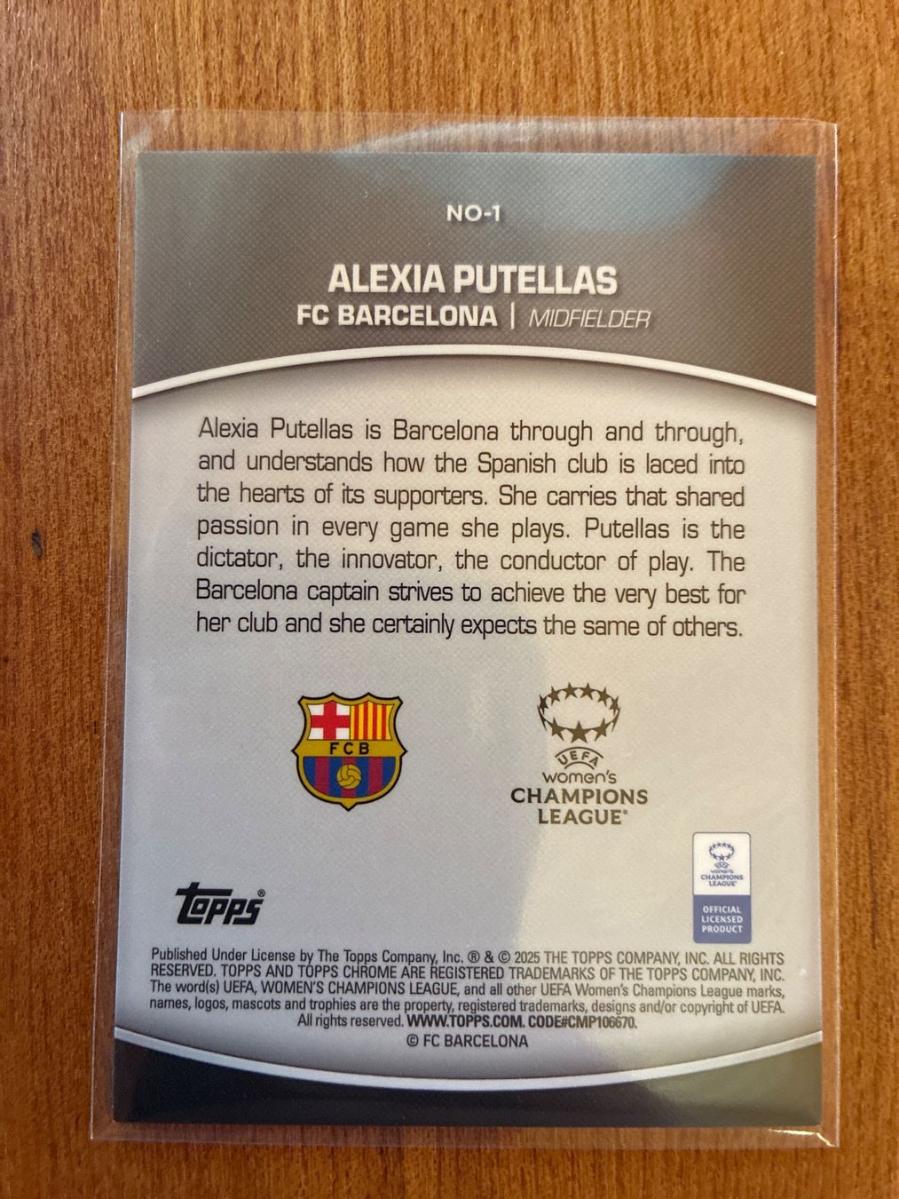 Topps Carte collezionabili: Topps Chrome Alexia Putellas Barcelona Case-Hit – Usato da Wangenried venduto da Garagara 1