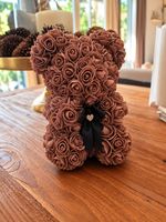 Brauner Rosenbär mit eleganter Schleife ❤️🌹