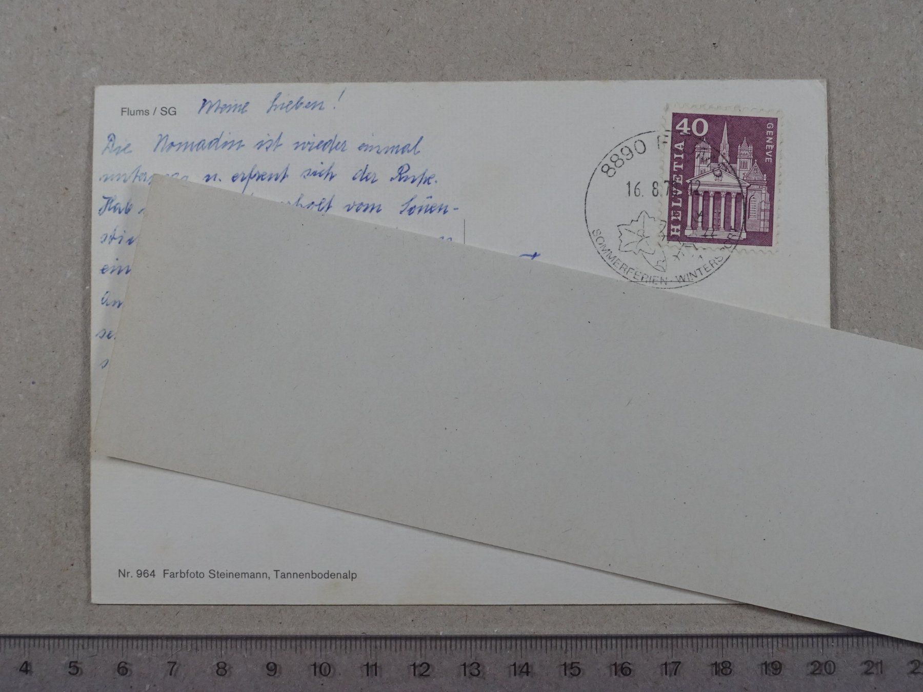 Cartes postales: Flums SG, 1970 – D'occasion à Lenzburg par fh1 1