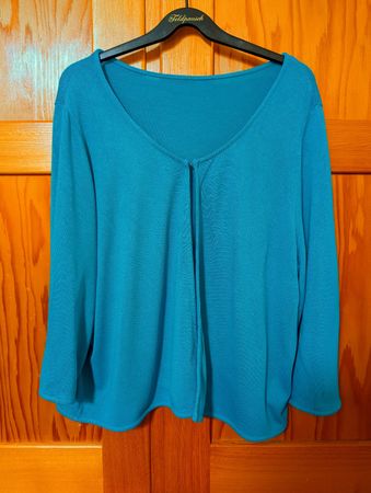 Leichter Sommer Cardigan türkis 100% Viskose 