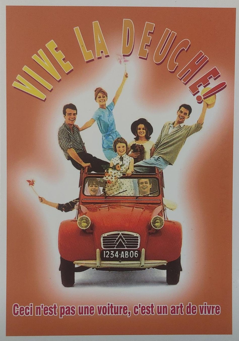 Cartoline postali: Citroën 2CV - Vive La Deuche – Usato da Delémont venduto da Domdom1