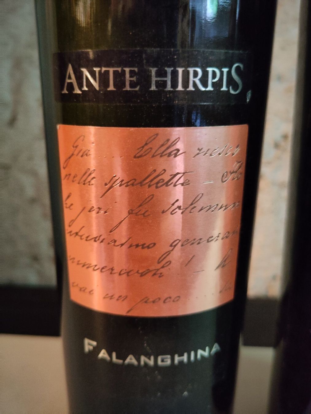 Vino: 2 FL. "ANTE HIRPIS" FALANGHINA 2012 – Nuovo (secondo la descrizione) da Basel venduto da Morgenmuffel 1