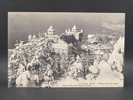 Caux - Palace sous la neige