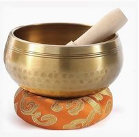 Klangschale Nepal Messing Handgemacht Neu