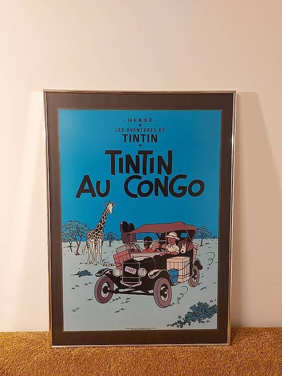 Posters & Illustrations: Affiche plastifié "Tintin au Congo" – D'occasion à Martigny par paquito60