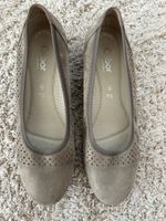 Gabor Pumps, Beige Wildleder, Gr.7 1/2, Elegant!
