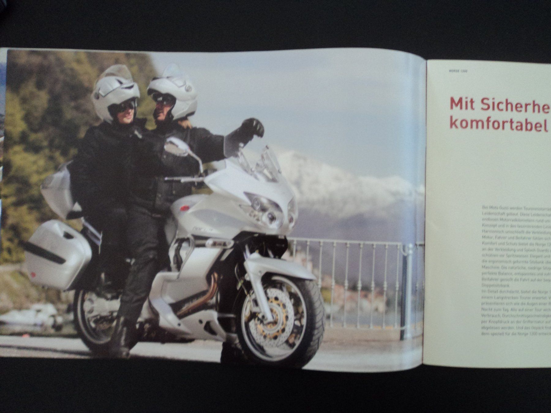 Moto Guzzi Documenti: Prospekt Moto Guzzi Norge 1200 – Usato da Schwarzenburg venduto da modelCARama 3