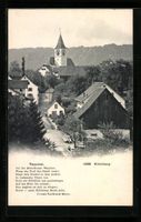 Kilchberg, Teilansicht mit Kirche, Gedic