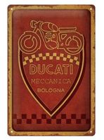 Ducati Meccanica Hängeschild Blechschild Schild 20x30cm