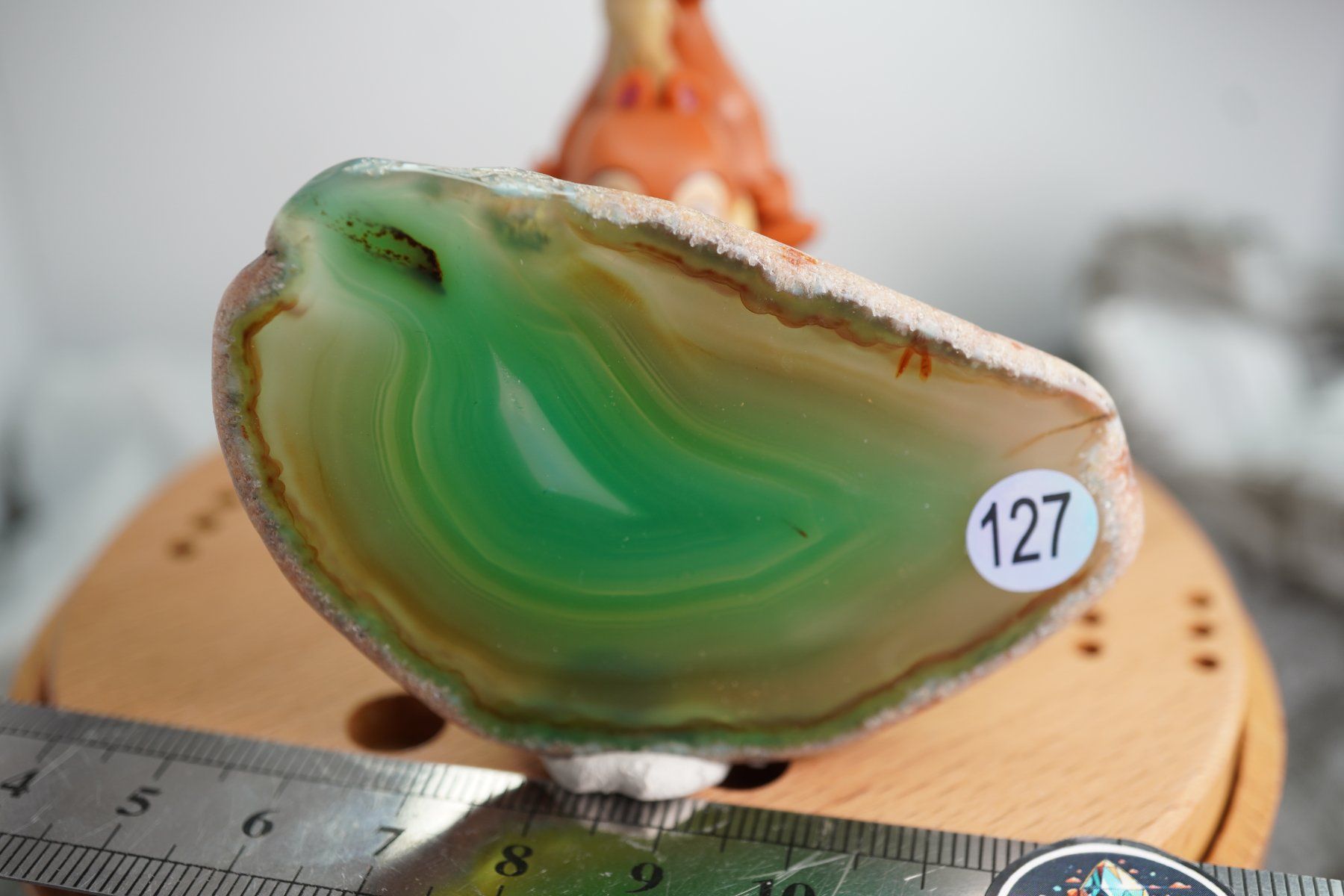 Mineralien & Heilsteine: Achat Scheibe Grün  (Räumung!) – Neu und originalverpackt aus Eschenbach SG von topstone 4