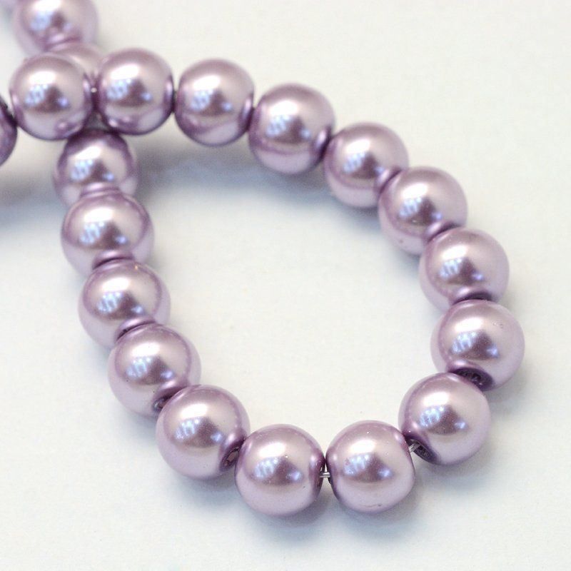 Perle (finte): Glasperlen Flieder 5-6mm 180St. – Nuovo (secondo la descrizione) da Rüegsau venduto da Tausendfreund