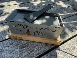 Raclette-Ofen mit Pfännchen, Top Zustand