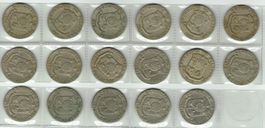 Münzen Philippinen, 50 Sentimos, Lot mit 17 Stück