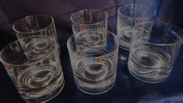 6 stk. Vintage Wiskyglas von Iitalla Finland