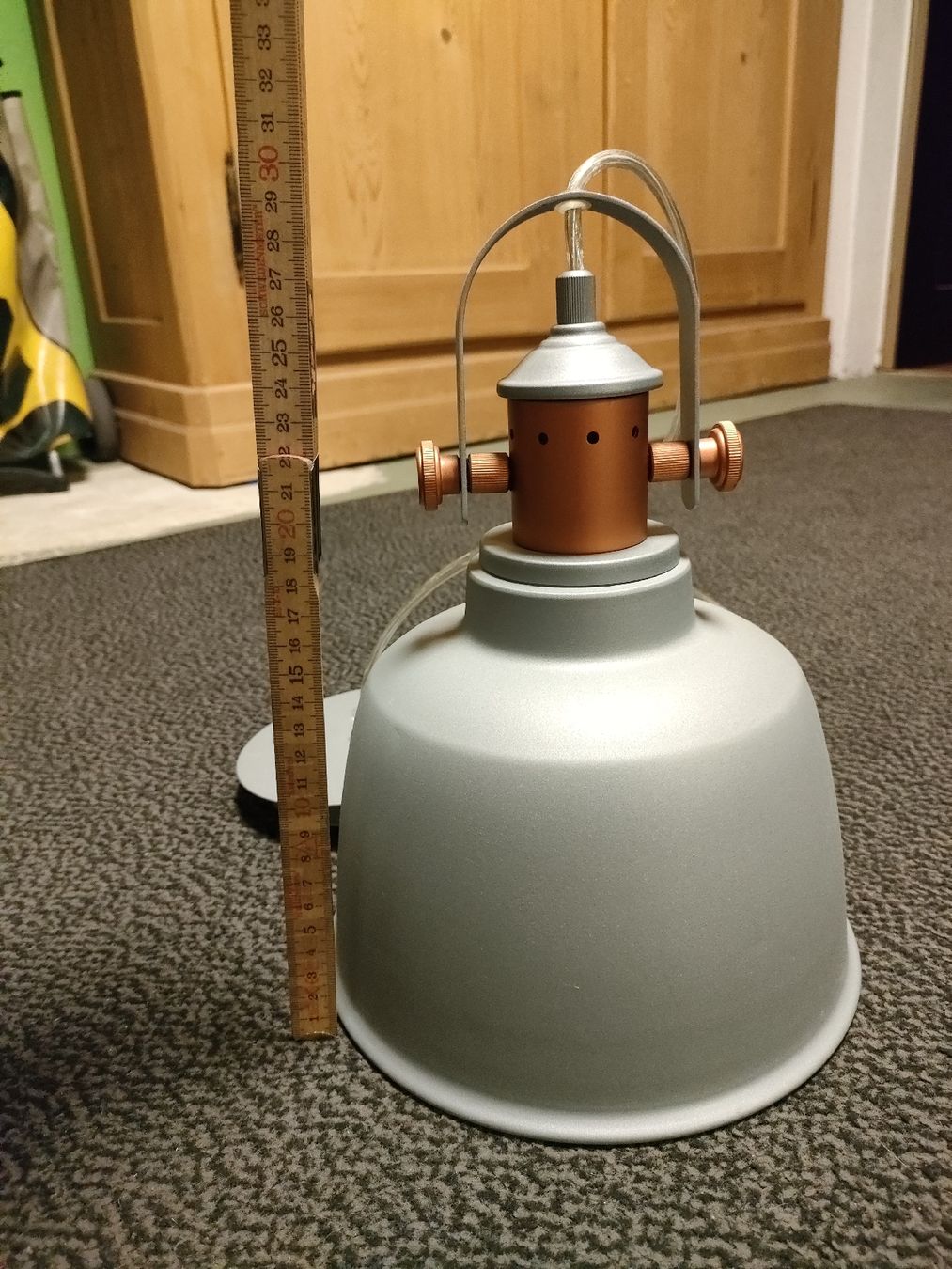 Lampade: Hängeleuchte grau Industrielampe gebraucht – Usato da Thayngen venduto da Pepe008 1