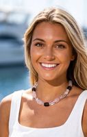 Rose Quartz, Smoky Quartz & Rock Crystal Necklace - Silver