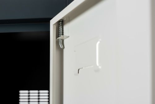 Schränke & Regale: Aktenschrank Spind ODESSA dunkelgrau-wei – Neu und originalverpackt aus Herbertingen von jet-line-e-trade 8