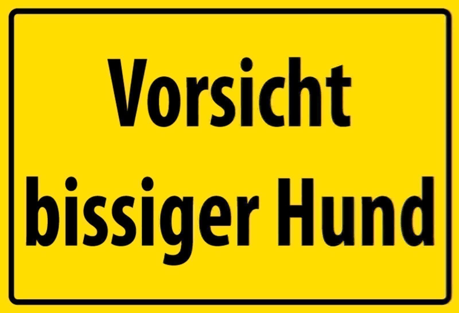 Insegne: Blechschild-VORSICHT BISSIGER HUND – Nuovo e nell'imballaggio originale da Rupperswil venduto da big-one-sale