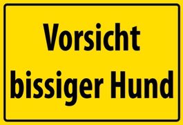 Blechschild-VORSICHT BISSIGER HUND