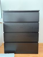 Praktische Malm Kommode mit 4 Schubladen, schwarzbraun