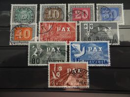 Tolles Lot PAX gestempelt 5 Rp. bis 2 Fr. ab CHF 1.--