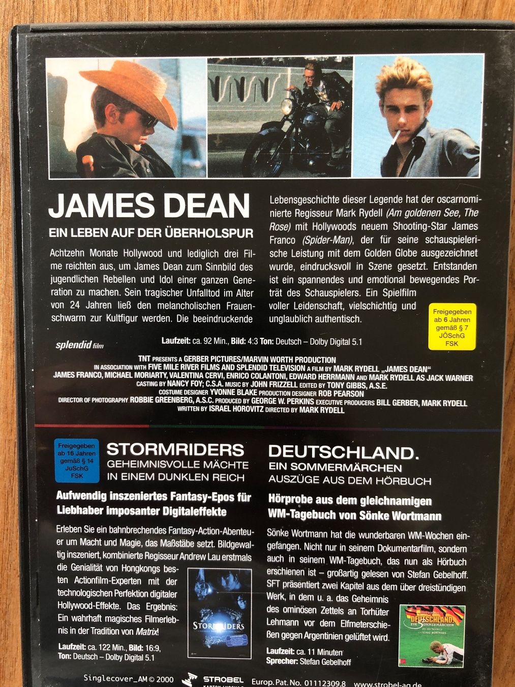 Tutti i DVDs: DVD 2 Filme: James Dean & Stormriders – Usato da Belp venduto da brb66 1