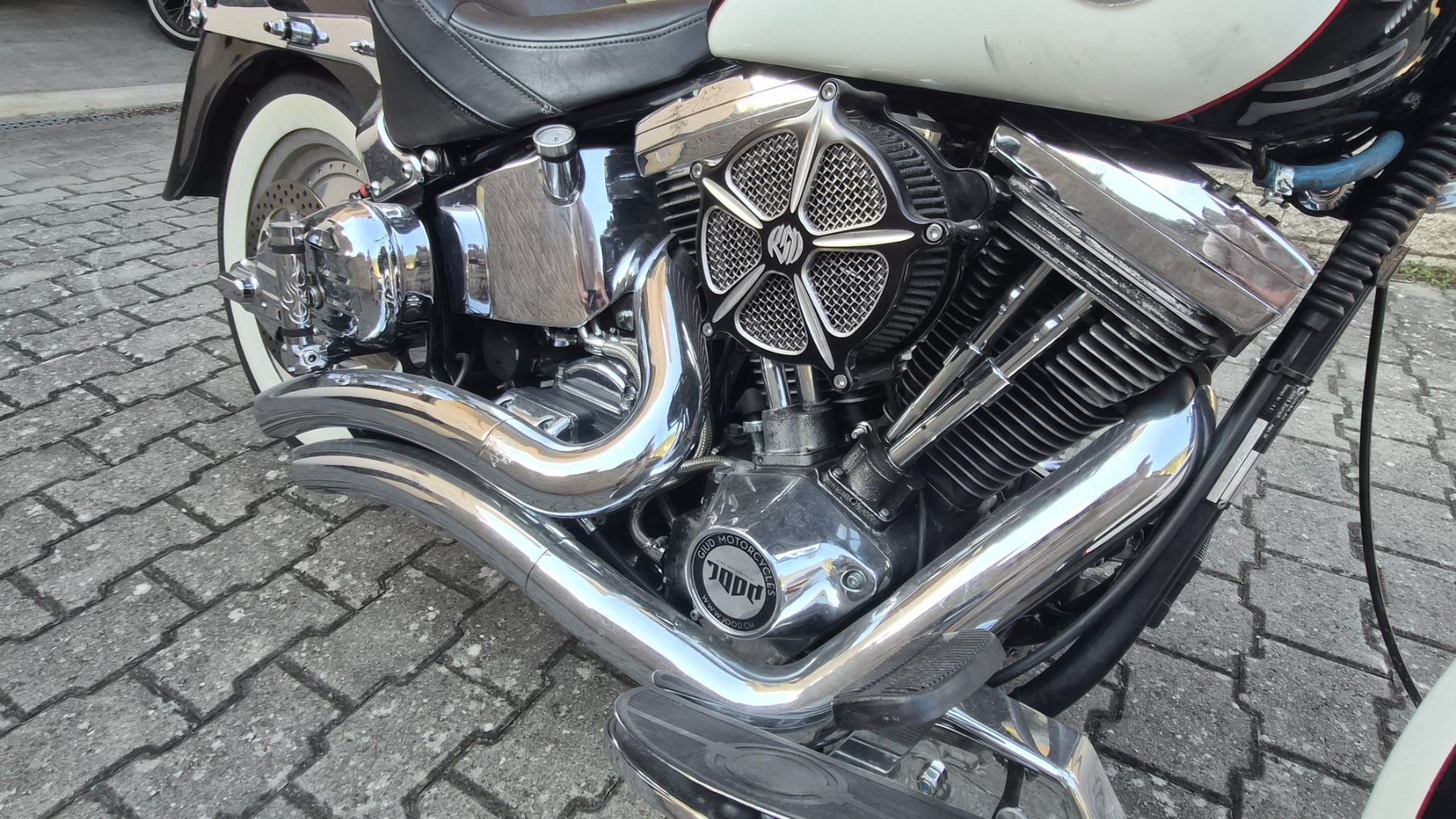 Harley-Davidson Chopper: HARLEY-DAVIDSON Fat Boy Heritage Nostalgia – Usato da bovernier venduto da audiman1 3