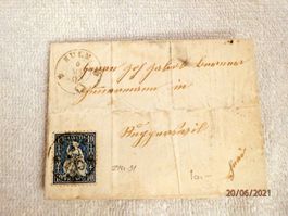 Brief von Kulm nach Rüggenschwil.