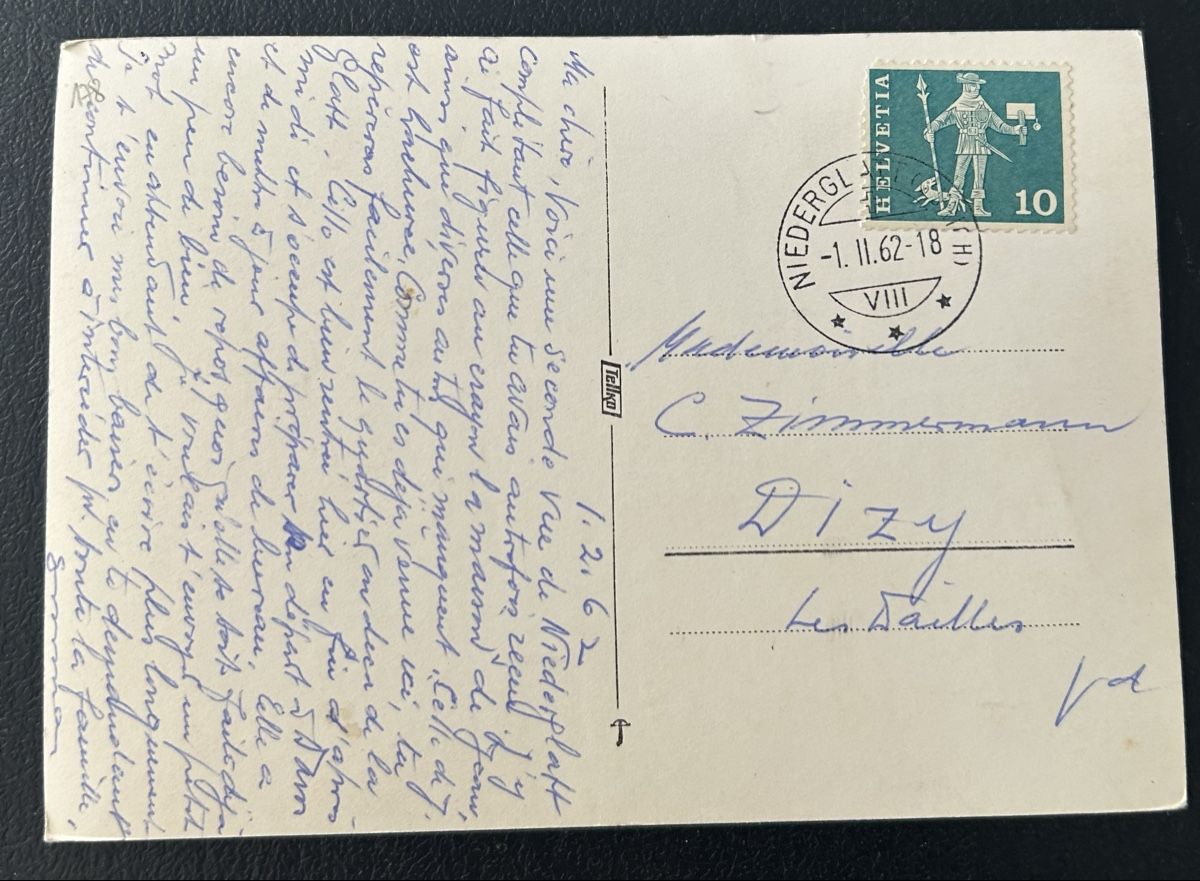 Cartes postales: Flugaufnahme Nuederglatt – D'occasion à Horw par Tellbub 1