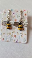 Clip-Ohrringe Biene 🐝, Modeschmuck, Sommer Accessoire