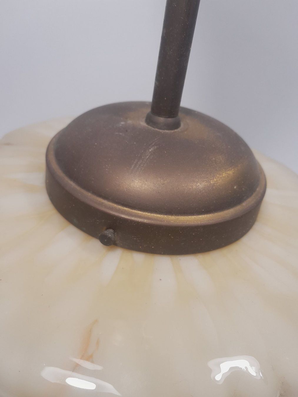 Kronleuchter & Deckenlampen: Antike Deckenlampe - Glas - Jungendstil / Art Deco? – Gebraucht aus Männedorf von Bel-view 3