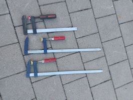Schraubzwingen Set 3 Stück gebraucht guter Zustand