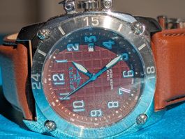 Justex Crownmaster Swiss Made – Braun / Edelstahl (Ne