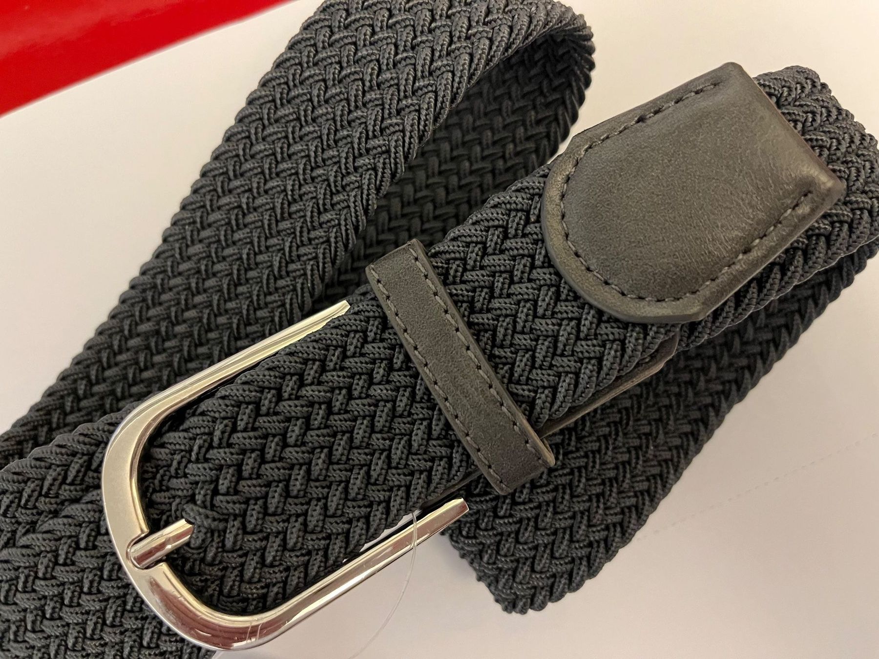 Cinture: Elastischer Gurt mit Metallschnalle, anthrazit, 105cm – Nuovo e nell'imballaggio originale da Adliswil venduto da vette56