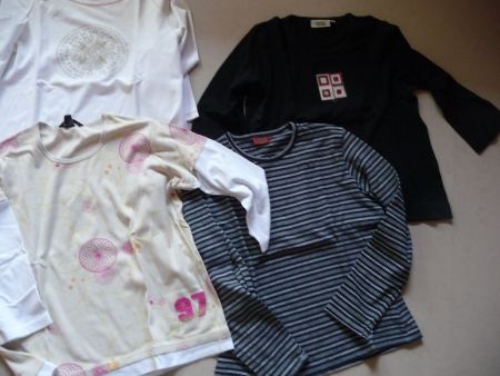 4 Langarmshirts Damen LOGG und andere Grösse XL