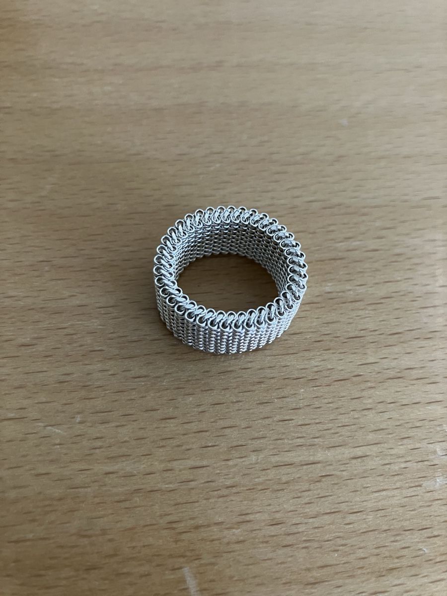 Anelli: Ring Silber 925 Mesh Look Größe 54 - 56 – Nuovo (secondo la descrizione) da Wittenbach venduto da ant_9ykk