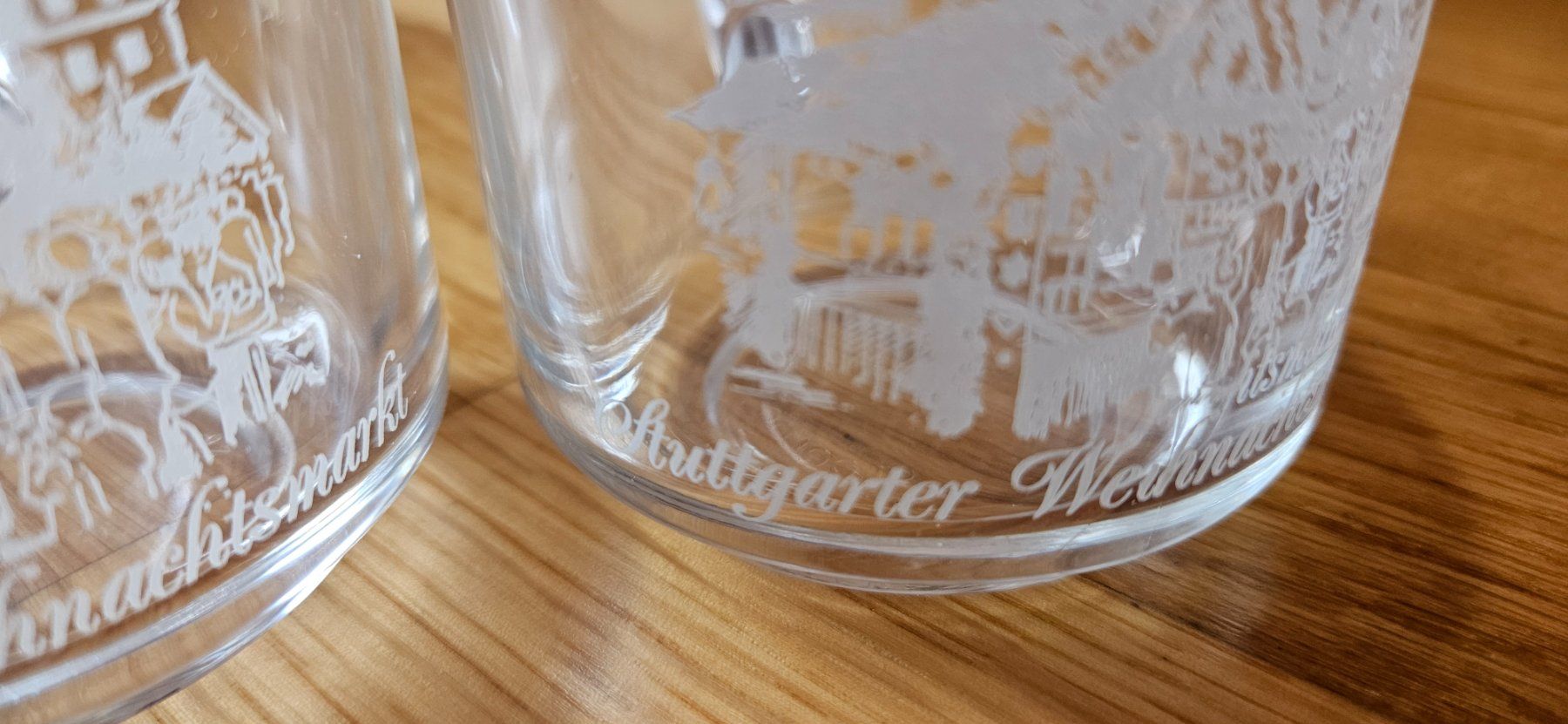 Bicchieri: 2 Gläser vom Stuttgarter Weihnachtsmarkt – Usato da Zweidlen venduto da Shubli 1