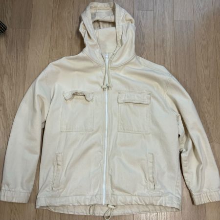 Bershka Denim Jacket Beige Gr. L | TOP ZUSTAND