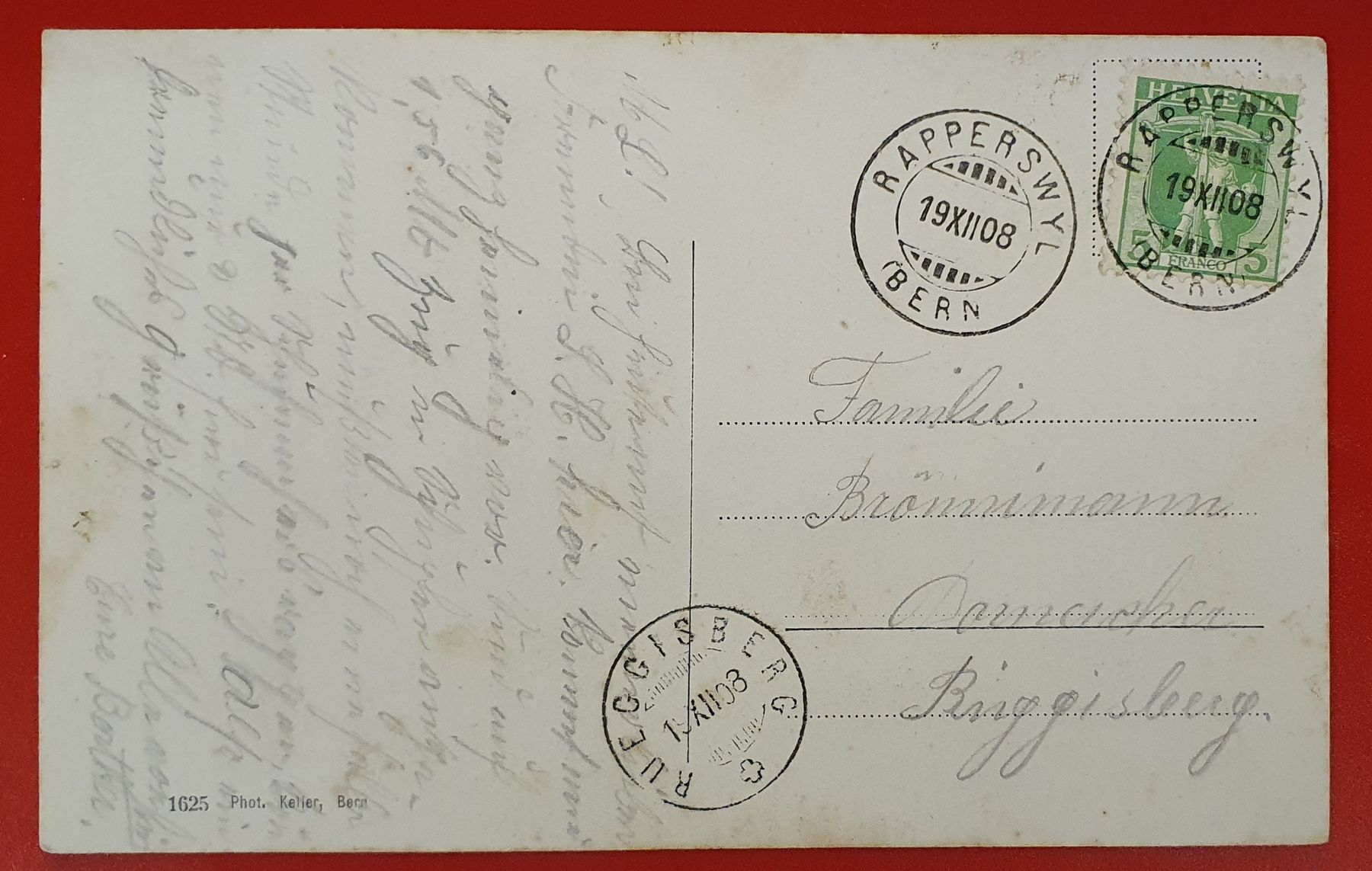 Cartes postales: Gruss aus Rapperswyl BE  1908 – D'occasion à Kreuzlingen par Rschweiz1 1