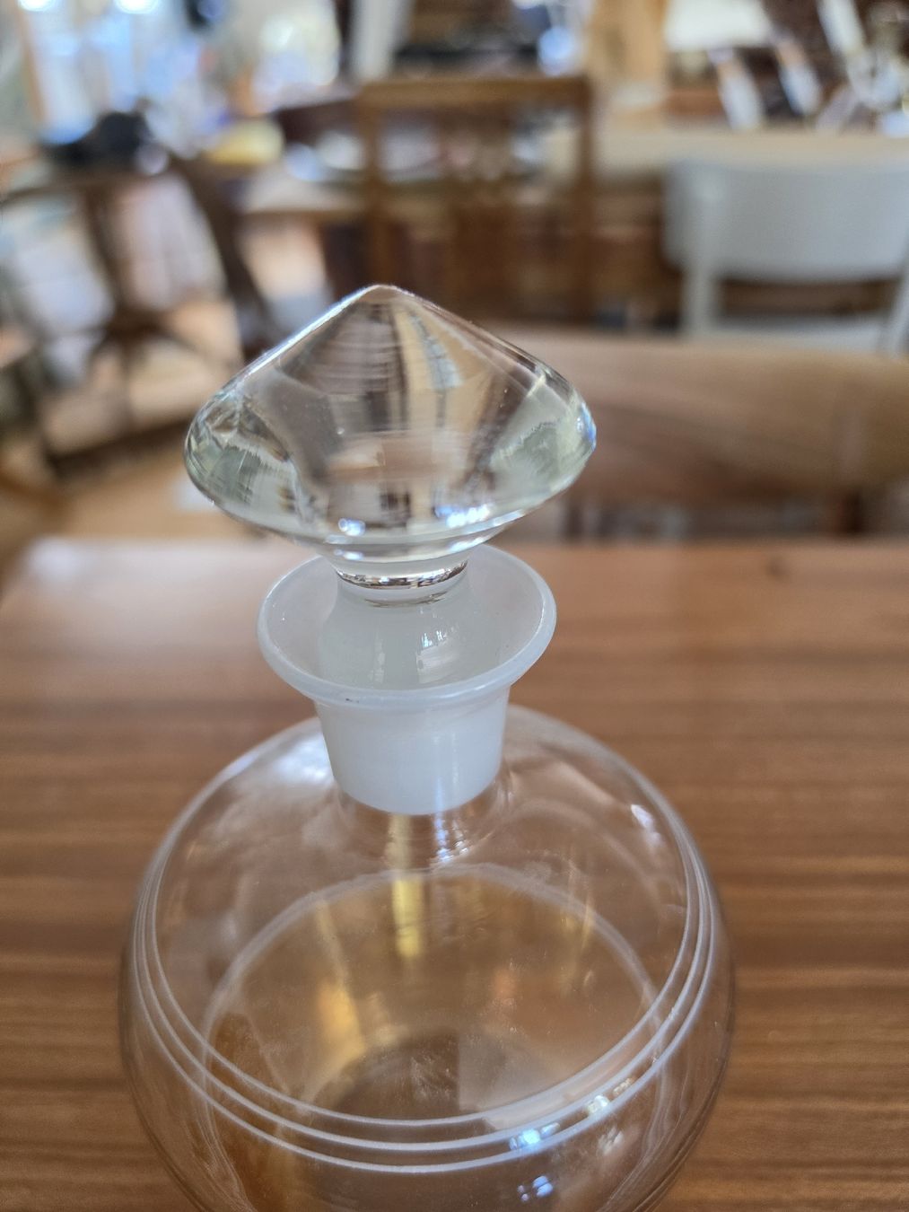 Bottiglie: Parfumflakon Glas bernsteinfarben mit Schliffstopfen antik – Usato da Mettlen venduto da elios0888 3