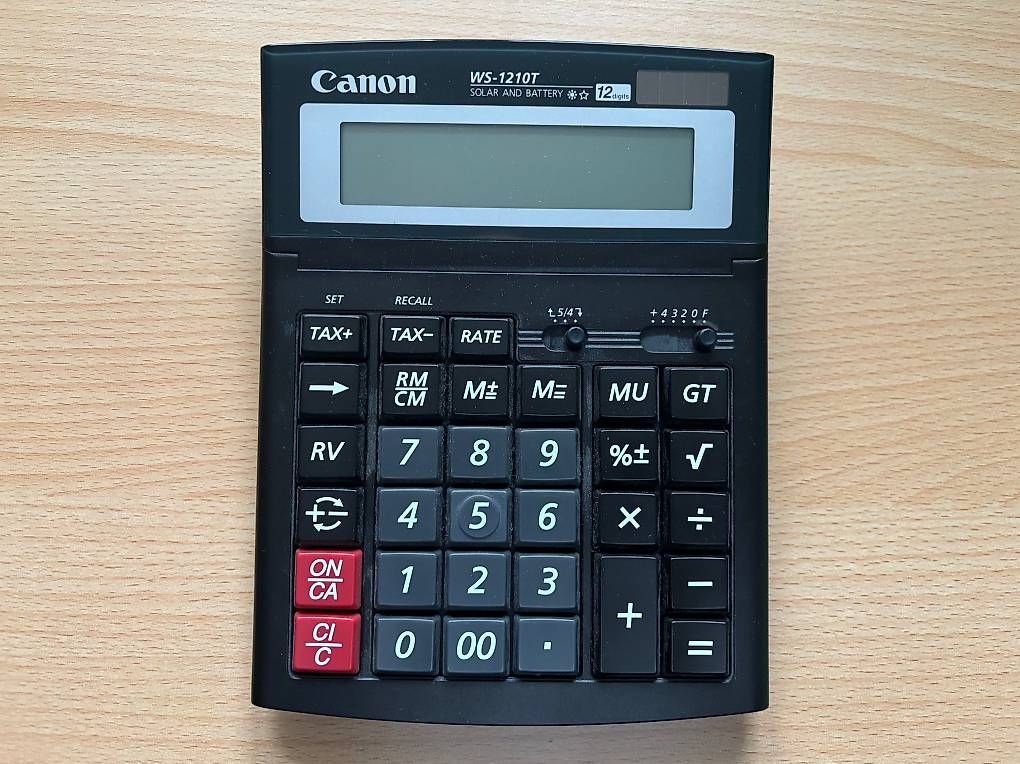 Taschenrechner: Rechner Canon WS-1210T (Solar) – Gebraucht aus Henggart von Swif
